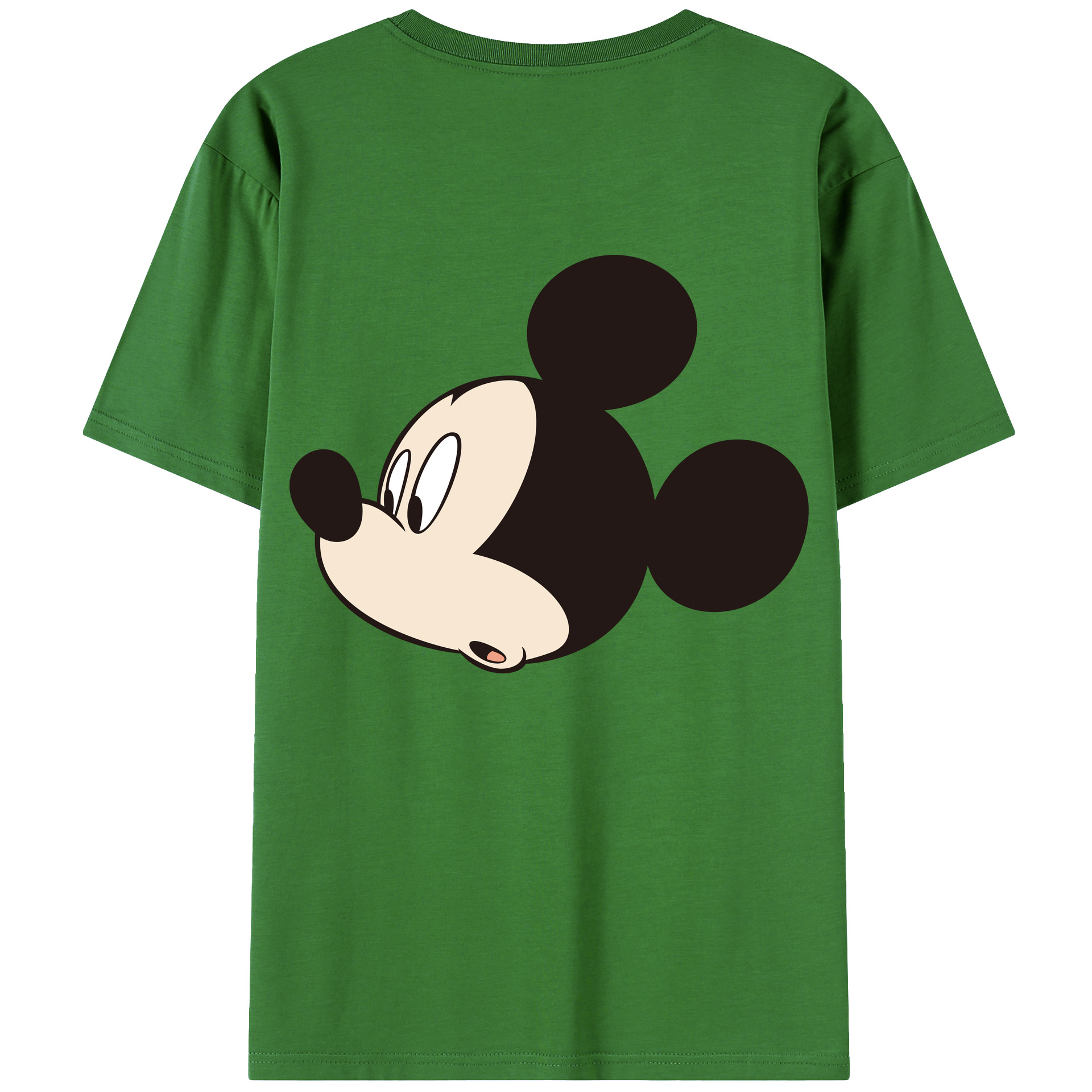（画像用） ミッキーマウス Mickey Mouse レディース半袖Tシャツ(バックプリント)
